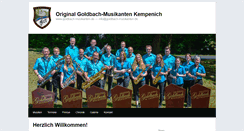 Desktop Screenshot of goldbach-musikanten.de