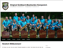 Tablet Screenshot of goldbach-musikanten.de